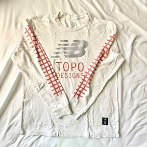 【Topo x New Balance】Graphic Long Sleeve T Shirt Size:XL